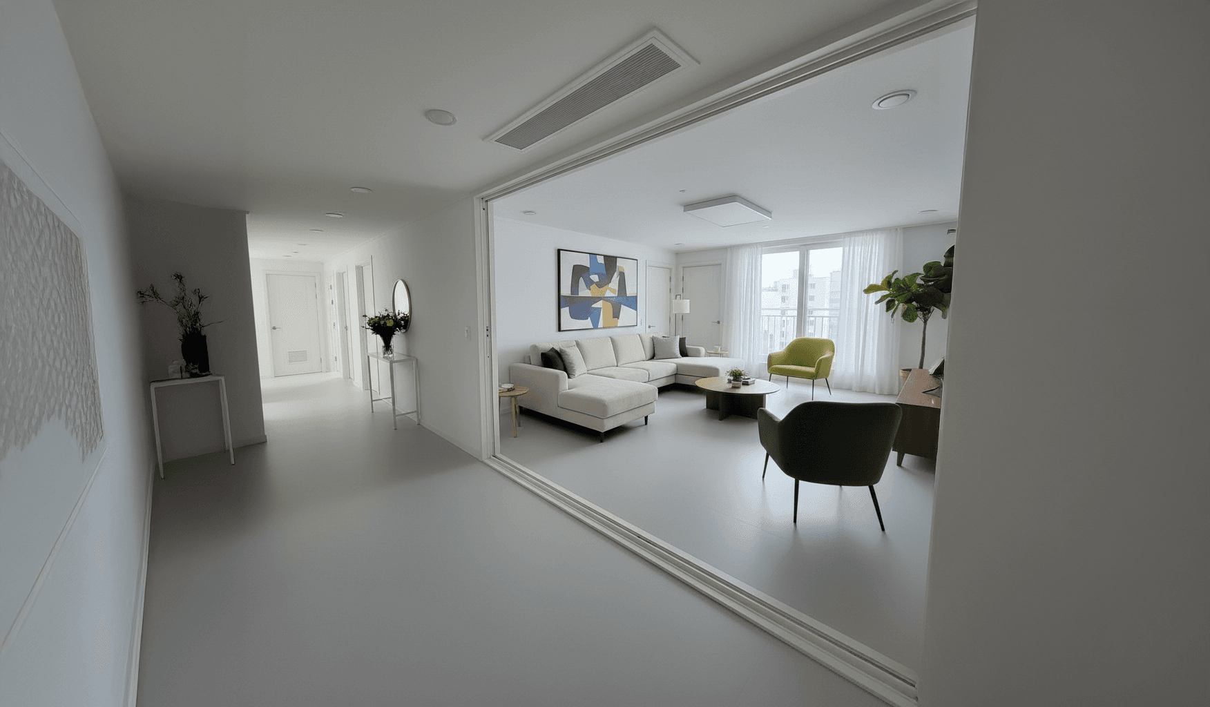 거실 + 복도 시공