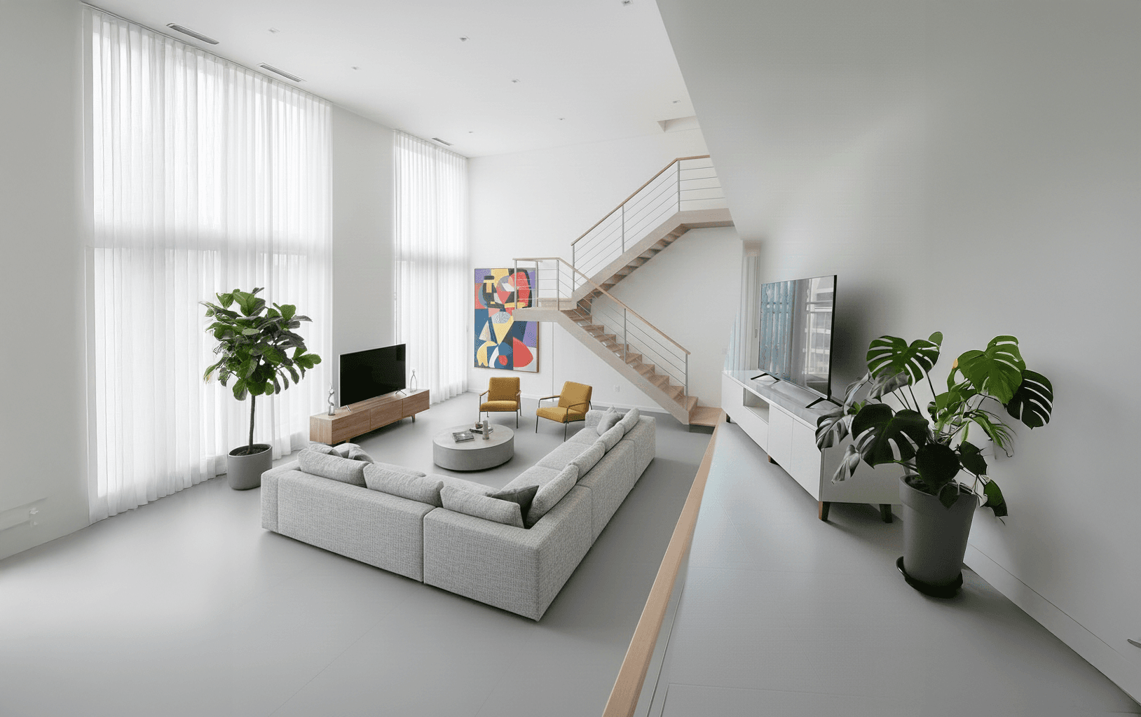 복층 거실 시공